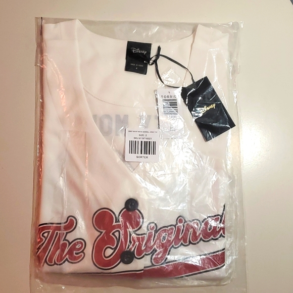 ❤️NWT VINTAGE TORRIID MICKEY MOUSE BASEBALL JERSEY SHIRT - DISNEY TOP BUTTONS - Picture 3 of 10